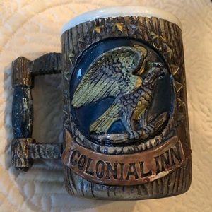 Napcoware Colonial Inn Souvenir Relief Mug C-6728 R🦅⭐️ Col. Inn on both sides